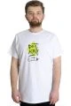Büyük Beden Erkek T-shirt DOIT AGAIN 23100 Beyaz