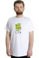Big Size Mens T-Shirt DOIT AGAIN 23100 White