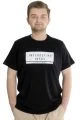Büyük Beden Erkek T-shirt INTERESTING IDEAS 23103 Siyah