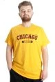 Büyük Beden Erkek T-shirt CHICAGO 23105 Hardal