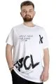 Big Size Mens T-Shirt UVELLE SAISON 23112 White