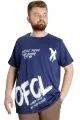 Big Size Mens T-Shirt UVELLE SAISON 23112 Indigo