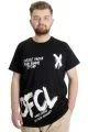 Big Size Mens T-Shirt UVELLE SAISON 23112 Black