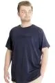 Big Size Mens T-Shirt SOUNDNESS 23114 Navy Blue