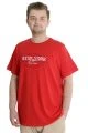 Büyük Beden Erkek T-shirt TIGERS 23116 Kırmızı