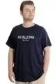 Big Size Mens T-Shirt TIGERS 23116 Navy Blue