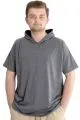 Big Size Mens T-Shirt Hoodie 23118 AntraMelange