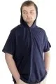Big Size Mens T-Shirt Hoodie 23118 Navy Blue
