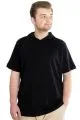 Big Size Mens T-Shirt Hoodie 23118 Black