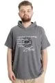 Big Size Mens T-Shirt Hoodie MUHAMMAD 23120 AntraMelange