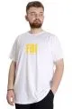 Big Size Mens T-Shirt FBI 23127 White