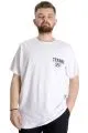 Big Size Mens T-Shirt TRAINING DEPT 23128 White