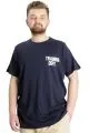Big Size Mens T-Shirt TRAINING DEPT 23128 Navy Blue