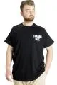 Big Size Mens T-Shirt TRAINING DEPT 23128 Black
