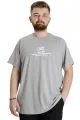 Big Size Mens T-Shirt LOST 23129 Grey Melange