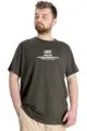 Big Size Mens T-Shirt LOST 23129 Khaki