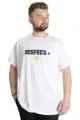 Büyük Beden Erkek T-shirt NESPECT 23131 Beyaz