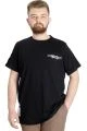 Büyük Beden Erkek T-shirt TELEPATHIC 23132 Siyah