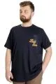 Big Size Mens T-Shirt BEST SCORE 23134 Navy Blue