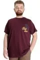 Big Size Mens T-Shirt BEST SCORE 23134 Plum