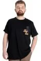 Big Size Mens T-Shirt BEST SCORE 23134 Black