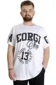 Big Size Mens T-Shirt GEORGIA 23136 White