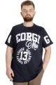 Big Size Mens T-Shirt GEORGIA 23136 Navy Blue