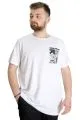 Big Size Mens T-Shirt AUTHENTIC 23140 White