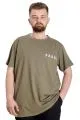 Big Size Mens T-Shirt PHOBIA 23143 Khaki