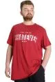 Big Size Mens T-Shirt WHATEVER 23148 Burgundy