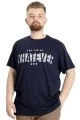 Büyük Beden Erkek T-shirt  WHATEVER 23148 Lacivert