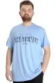 Big Size Mens T-Shirt WHATEVER 23148 Blue