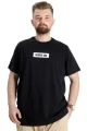 Büyük Beden Erkek T-shirt KEEP THE GLOW 23149 Siyah