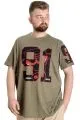 Big Size Mens T-Shirt 91 23153 Khaki
