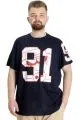 Big Size Mens T-Shirt 91 23153 Navy Blue