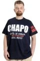 Büyük Beden Erkek T-shirt EL CHAPO 23154 Lacivert