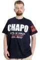 Big Size Mens T-Shirt EL CHAPO 23154 Navy Blue