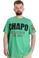 Büyük Beden Erkek T-shirt EL CHAPO 23154 Yeşil