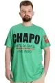 Büyük Beden Erkek T-shirt EL CHAPO 23154 Yeşil