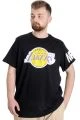 Büyük Beden Erkek Baskılı T-shirt 23156 Siyah