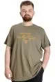 Big Size Mens T-Shirt ACTUALLY 23159 Khaki
