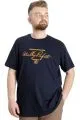 Big Size Mens T-Shirt ACTUALLY 23159 Navy Blue