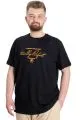 Big Size Mens T-Shirt ACTUALLY 23159 Black