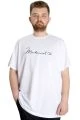 Büyük Beden Erkek T-shirt MUHAMMED ALI 23160 Beyaz