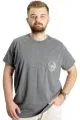 Big Size Mens T-Shirt Bis Collar Symphony 23202 AntraMelange
