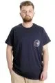 Big Size Mens T-Shirt SYMPHONY 23202 Navy Blue