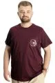 Big Size Mens T-Shirt Bis Collar Symphony 23202 Plum
