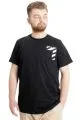 Big Size Mens T-Shirt PRINT 23203 Black