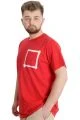 Büyük Beden Erkek T-shirt CHNGYRMD 23204 Kırmızı