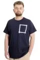 Big Size Mens T-Shirt CHNGYRMD 23204 Navy Blue